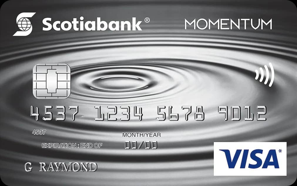 加拿大最佳新移民信用卡推荐 2022 5 丰业银行维萨卡 Scotia Momentum® Visa* Card